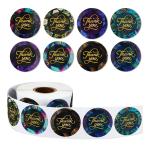 CLICKEDIN Thank You Stickers Set Of 500 Stickers Unique Design And High Glossy Self-Adhesive Stickers High Quality Printed