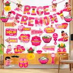 Zyozique Annaprashan Decorations Banner, Photo Booth & Swirls - Rice Ceremony Decorations Kit (Pack Of 30)