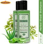 Herbal Khadi Neem Aloevera Herbal Shampoo (No Sulphate, Paraben) Anti Dandruff/Anti Fungual, Scalp Healer Hair fall Control 420 ml (Pack of 2)
