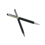 Auteur HERA Black Metal Blue Ink Ballpoint Pen & Luxury Gel Roller Pen (Pack Of 2)