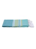 BIANCA jadore mint Turkish Hammam Towel Cotton Organic) -1pc Bath Towel stripe(152 x 76 cm)