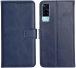 Cloudza Vivo Y51 2020 Blue Thermoplastic Polyurethane Flexible Mobile Flip Cover