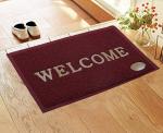 CASA-NEST PVC Welcome Doormat for Home Entrance Outdoor Brown 001
