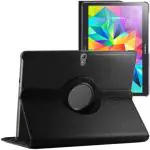S-Hardline Samsung Galaxy Tab S 10.5 Inch T800 T805 Sm-T800 Sm-T805 Black Rotating Stand Flip Cover Case