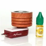 Signamio Wooden Kapur dani with Aroma Lemon Oil Electrical Machine/kapoordani/Incense/Wooden -2pcs