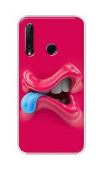 Snazzy Multicolor Silicon Shock Proof Back Cover for Honor 20i