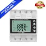 amiciSense 3-Phase WIFI Energy Meter, Bi-Directional Power Meter 100A, 22KW with Over/Under Voltage Protection, Over/Under Current Protection, Voltage/Current Imbalance Protection, 220VAC