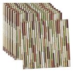 TLISMI 1Pc 3D PE Foam Bamboo Textured Wooden Styled Self-Adhesive Waterproof Wall Stickers Peel & Stick Wall Panels Wall Tiles for Home Decoration (70X70cm,Approx5.27sq)