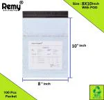 REMY PACKAGING 8X10 INCH Tamper Proof Courier Bags With POD JACKET