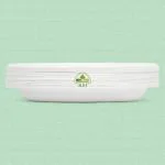 KSI 6 inch Biodegradable for Snacks and Tea Party Birthday Snacks Plate Pack of 25