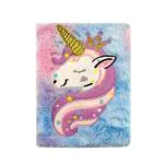 SAMVARDHAN Love Unicorn Fur Notebook Diary Best Gift for Wife And Girlfriend