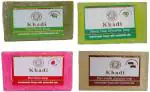 Khadi Herbal Natural Handmade Soap Combo, 125 Gram Each (Pack Of 4)