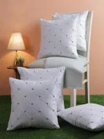 RkSonss White Satin Cushions Cover (40.6 x40.6 cm) (Pack Of 5)