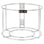 SLIMSHINE Round Stainless Steel Dustbin Holder 9 x 7 inch