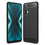 Zapcase Black Rubber Back Cover For Realme X3 19.5 x 13.5 x 2 cm
