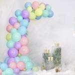 BLODLE Pastel Rainbow Balloons, 100 Multi Color Balloons Colorful Party Theme Latex Balloons ( Pack of 100 Pcs)