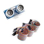 Super Debug HC-SR04 Ultrasonic Distance Module Sensor With 120 Pieces Jumper Wires (Male to Male 40Pc, Male to Female 40Pc, Female to Female 40Pc) SDK0022