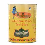 Brij Gauras Bilona A2 Ghee Desi Cow Desi Ghee, 100% Pure Unadulterated Ghee Tasty & Healthiest 1 Litre ( Pack of 5 )
