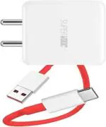 Maxxcen 65 W SuperVOOC 6 A Mobile SUPER FAST CHARGER WITH C TYPE CABLE INCLUDED DA6S Charger with Detachable Cable (Red, Cable Included)