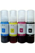 JK Toners 001 / 003 Black + Tri Color Combo Pack Ink Bottle for Epson L5190 L3150 L3110 L1110 L4150