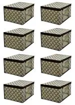 Vyora Saree Covers Set Of 3 Garment Storage Bags Combo Pack Of 8 - 06_ Crm