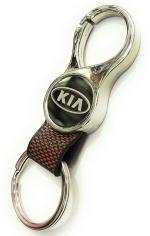 Jdp Novelty Brown Metal Round Shape Kia Car Keychain