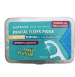 SHIVAMAX Watsons Dental Floss Round Thread Shred Resistant 50 Picks ( THAILAND)
