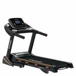 Sparnod Fitness STH-3700 (4 HP Peak) Foldable Motorized Walking and Running Automatic Treadmill for Home Use - with Auto Incline, 8 Point Shock Absorption System Black