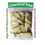 G.L.T. Pure multani mitti stone lumps for Pimples and Acne Form Face Pack And Hairs Pack 500gm (stone)