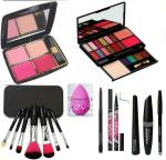 BUY TYA SP 4 in 1 Blusher KIt, 7 in 1 Makeup Brush, SP Makeup Kit, Puff, Kajal, 36H Eyeliner, 3 in 1 Set of 7