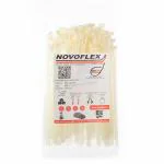 Novoflex CPU 200 ES ,Cab Lok Reusable Heavy Duty Cable Ties 200 x 7.5 mm Colour: Natural White ,Pack of 100, 8 Inch, Tensile Strength: 20 KGF / 44 LBS