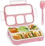 tatatiya Lunch Boxes for Adults Tiffin Box Lunch Box for Kids 4 Containers Lunch Boxs 4 Containers Lunch Box  (1000 ml, Thermoware) pink
