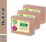 Ayurdaily Natural Musk Bath Soap, 375 G (Pack Of 3)