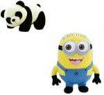 Saubhagye Multicolor Panda, Minion Soft Toys, size-30 cm for 1 year and above (pack of 2)