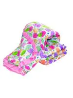 Vparents Chunky New Born Baby Godadi Soft Cotton Baby godi Godari|Baby Bed|Crib Sheet|Bedding Set Pink and Purple