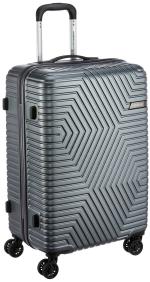 American Tourister Trolley Bag For Travel | ELLEN 68 Cms ABS Hardsided Medium Check-in Luggage Bag | Suitcase For Travel | Trolley Bag For Travelling, Grey