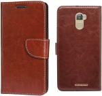 Lejaao Gionee X1 Brown Leather Flip Cover