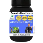 Zemaica Healthcare Addiction Gone | Addiction Stop Medicine | Ayurvedic Product | Addiction | Stop Alcohol | Body Health | Quit Somkeing |Capsule | Pack of 1