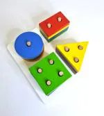 Bumbee Toy | Premium Wooden Sorting & Stacking Toys for Babies, Toddlers 18+ Months