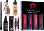 URBEN QUEEN Smudge Proof Waterproof Rosedale Kajal & Studio Professional Iconic Original's Illuminator Highlighter & Kiss Beauty Highlighter & Contour Stick & The Matte Fixer Face Spray & Studio Fit Focus Foundation & Red Edition Liquid Matte Lipstick