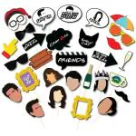 Festiko Friends Theme Photo Booth Props (29 Pcs), Friends Theme Party Props, Theme Birthday Decoration Supplies, Friends Theme Party Favors
