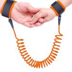 Safe-o-kid Elastic Strap Safety Wrist Link For Baby, Orange Pack of 1