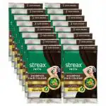 Streax Dark Brown Shampoo Hair Colour For Men And Women, 15 Ml (Pack Of 16)