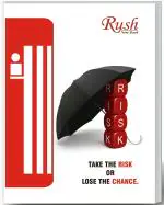 Rush Note Books Pack of 4 Jumbo Notebook Square Ruled (Math) (180 Pages) - (24 x 18 CM)