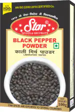 STAR SPICES Black Pepper Powder (100gm X 3)