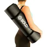 Boldfit Yoga Mats for Women and Men NBR Material with Carrying Strap, 8mm Extra Thick