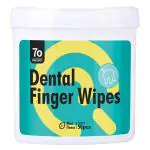 Qpets 50 Count Teeth Cleaning Wipes for Dog Cat Dental Care Finger Wipes Pet Wipes for Teeth Cleaning Finger Cleaning Wipes for Pet Teeth Breath Freshening Mint Scent Pet Wipes