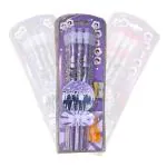 AMB Girls BT_ S Stationery Set of 12 HB Pencils, Sharpener, Eraser & Pencil Cap | Birthday Return Gift |School Supply Set(pack of 1)(Girls)