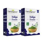 Herbal gram 100% Organic Indigo Powder Powder for Black Hair color pack of 2 100g each