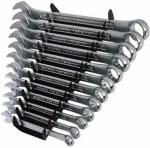 PERFECT TECH 12 pcs Long Combination Spanner Set | Wrench Set | Spanner Set | Tools kit Set | Tools kit for Home use | Chrome Vanadium Steel | Sizes: 6, 7, 8, 9, 10, 11, 12, 13, 14, 17, 19 and 22mm